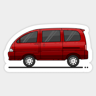 red retro car Sticker